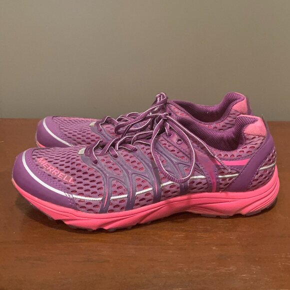 Merrell Women's Purple and Pink Mix Master Move Glide Running Shoes Size 8.5 EUC - Picture 3 of 6